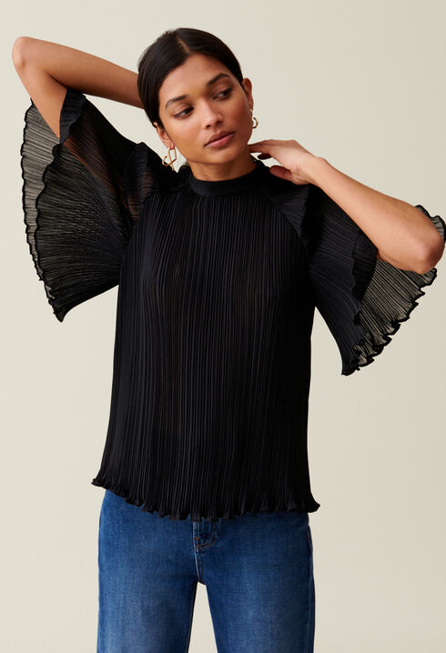 Flowy Pleated Top