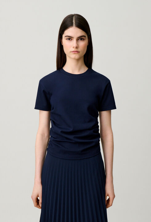Trompe-l'&oelig;il bi-material dress