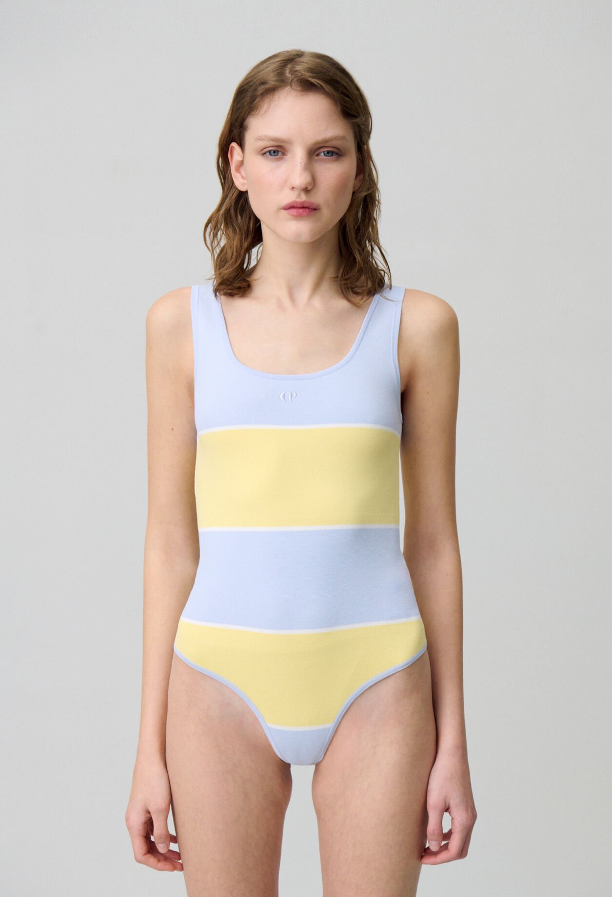 Body bicolore maille fine