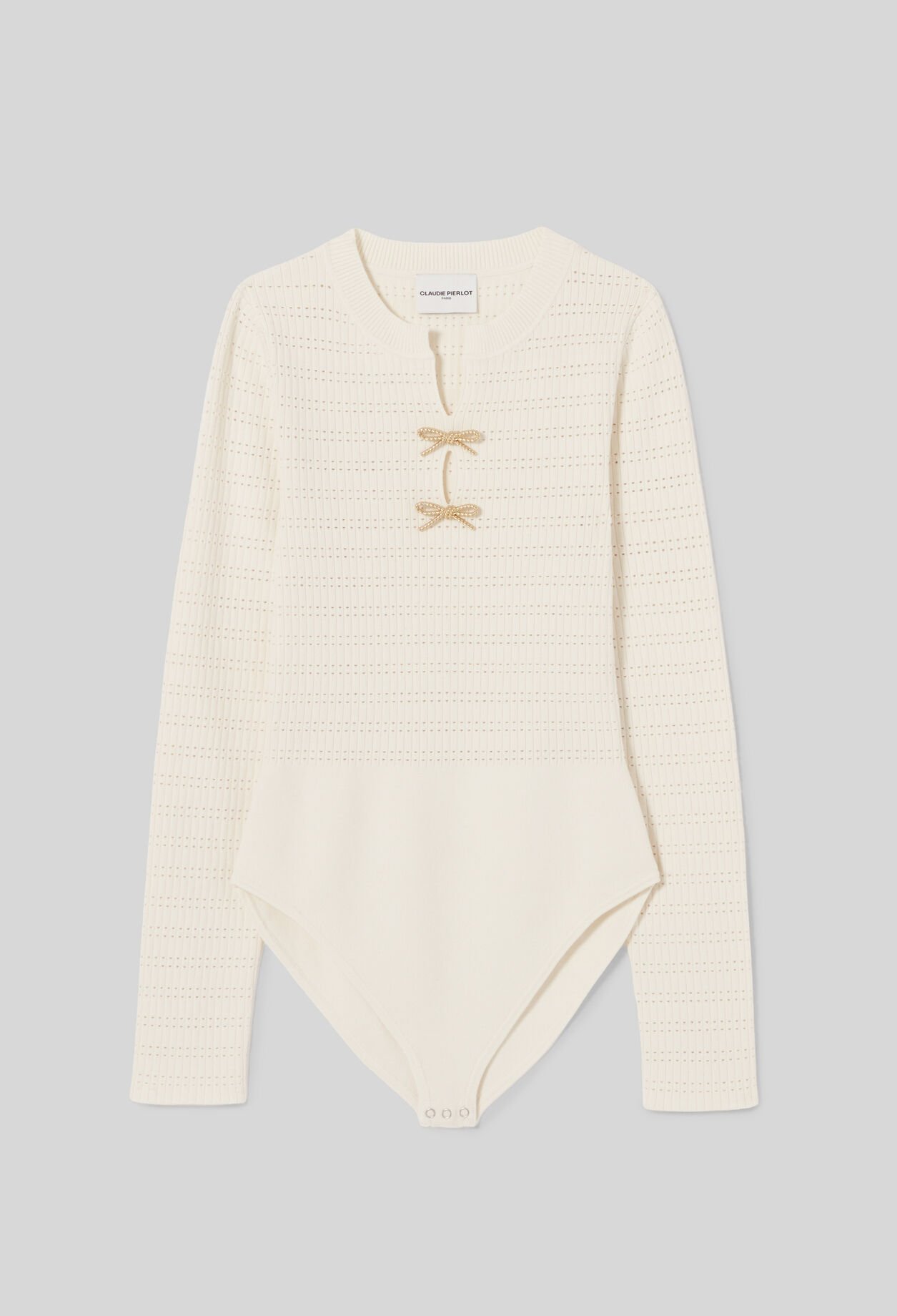 Knot Detail Knit Bodysuit