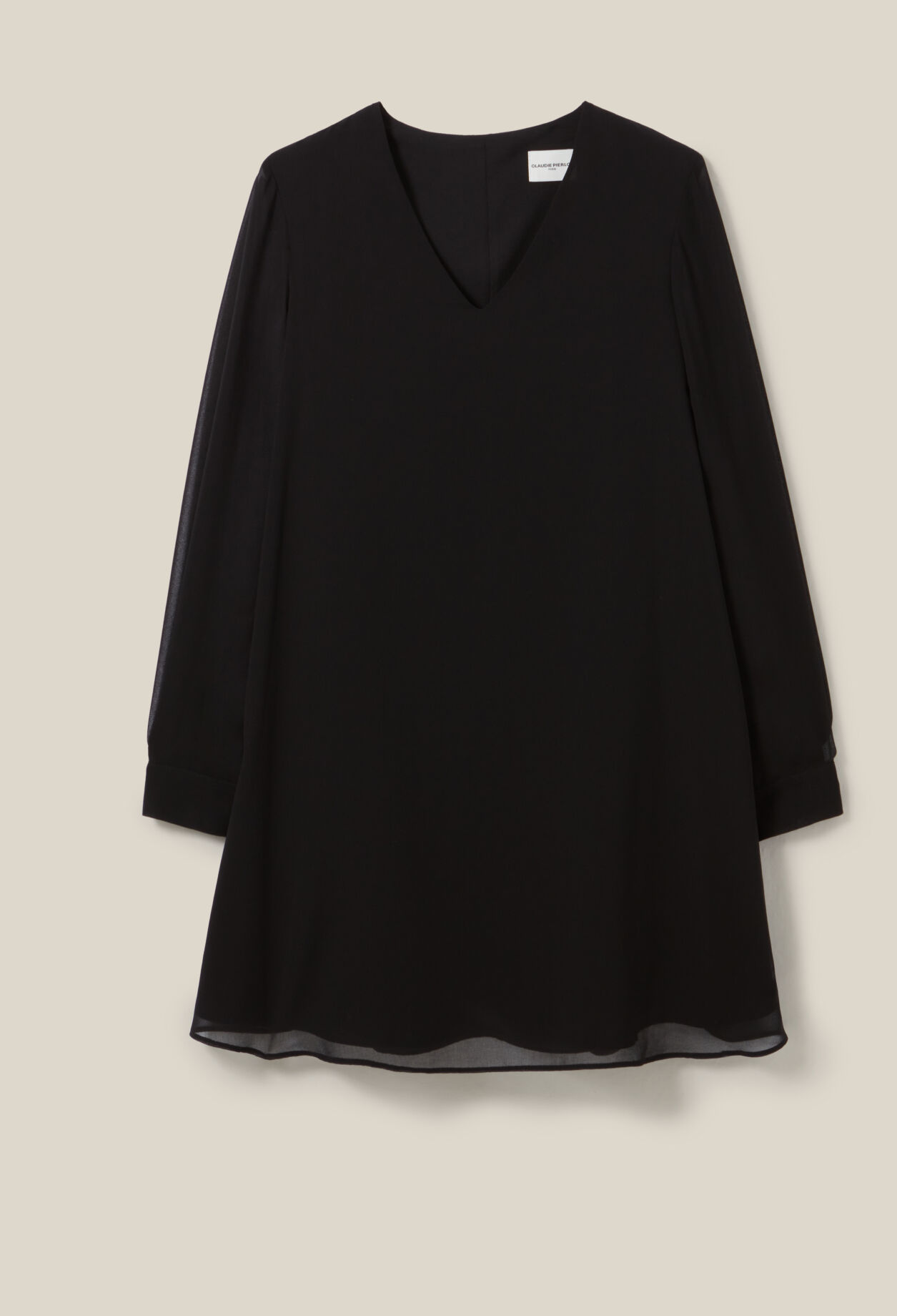 Robe courte fluide babydoll noir