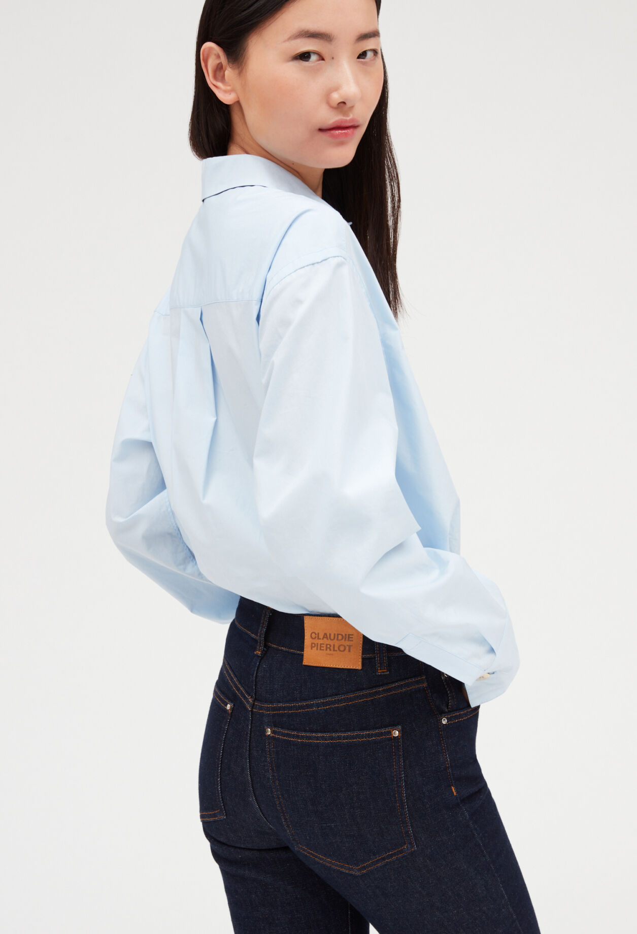 Jean brut taille haute