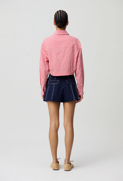 Chemise à carreaux vichy