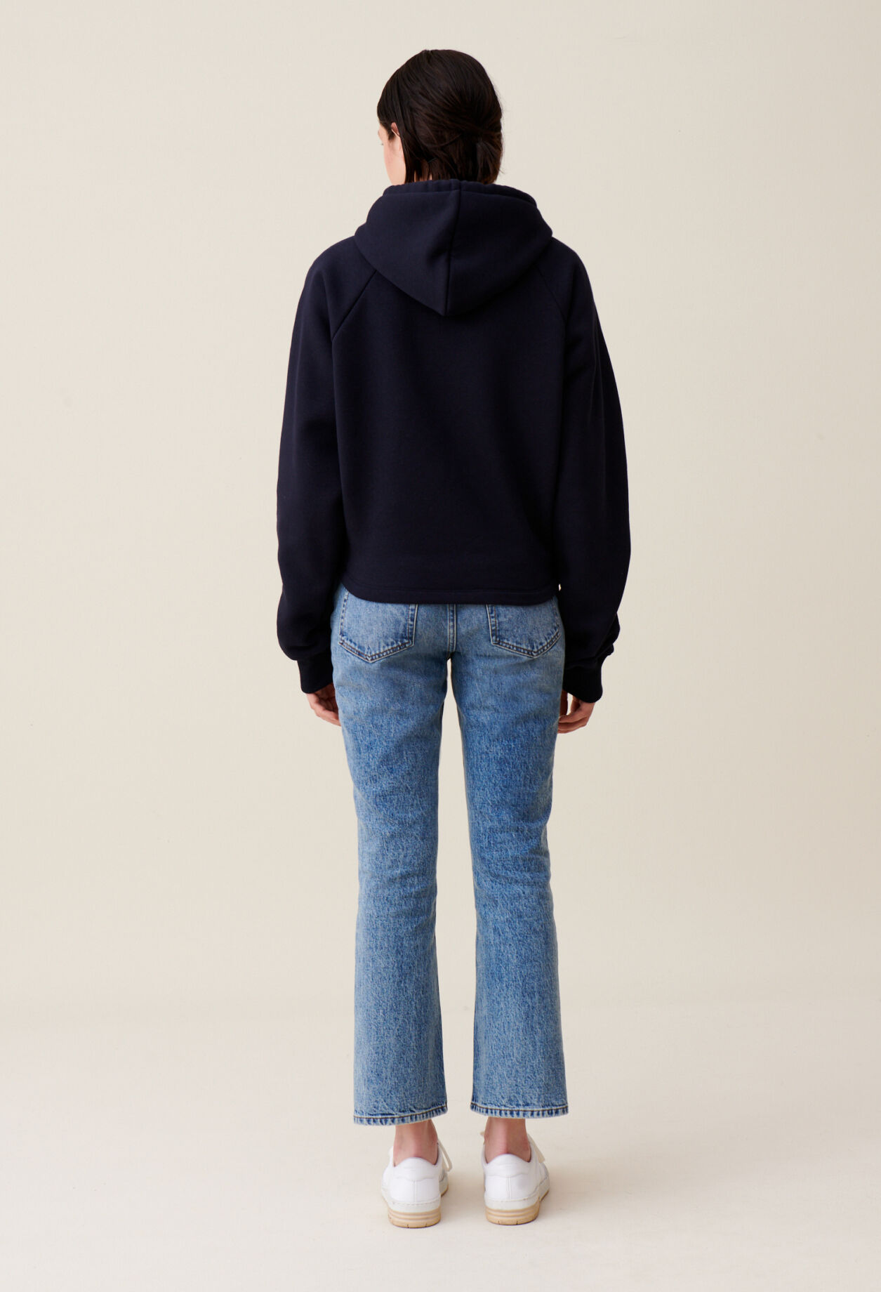 Sweatshirt capuche marine