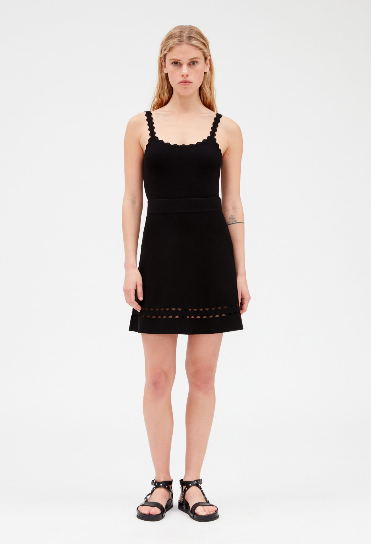 Jupe maille noire