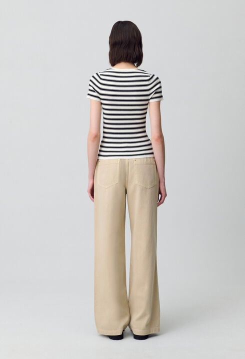 Top marinière maille fine