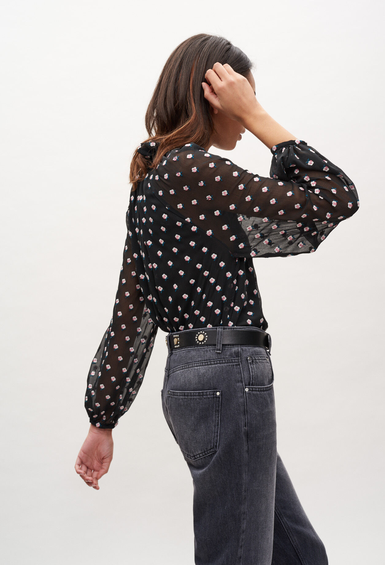 Bluse mit Blumenprint