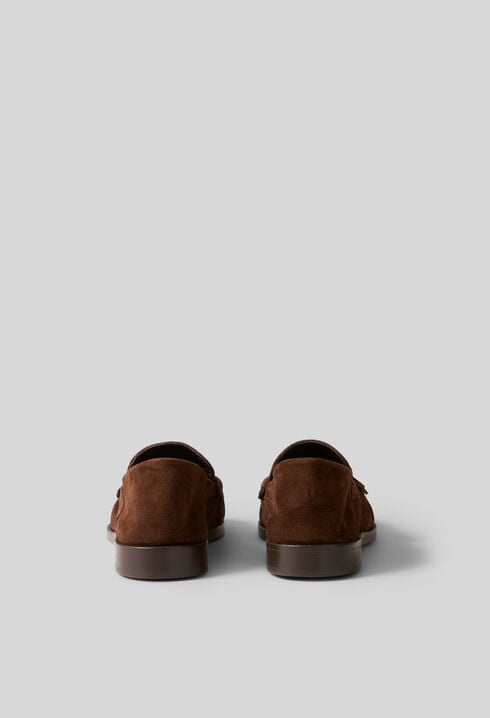 Mocassins suede chocolat