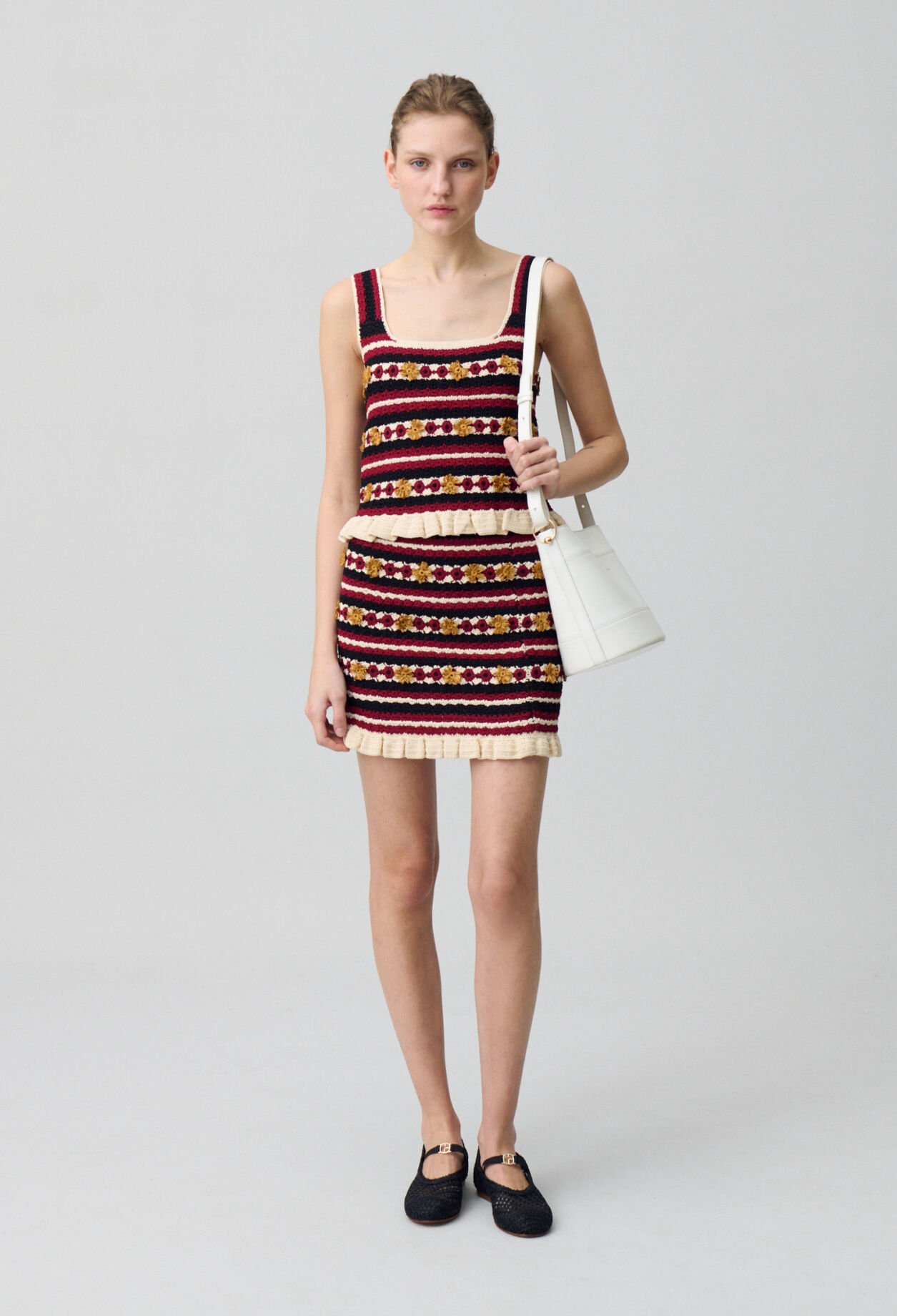 Jupe courte crochet