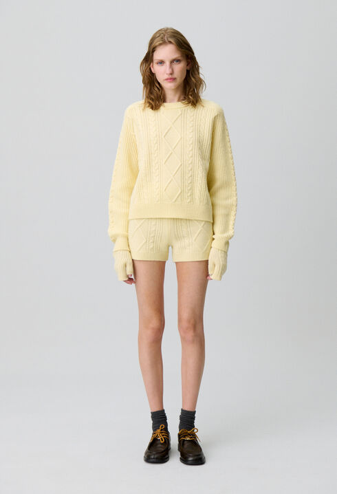 Oversized jacquard jumper