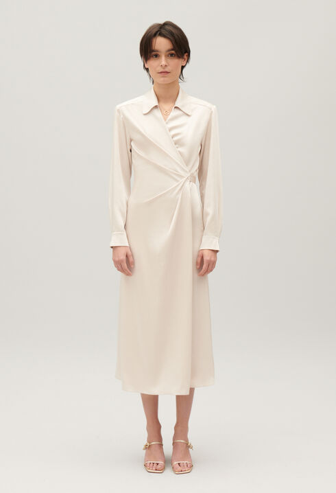 Robe midi portefeuille