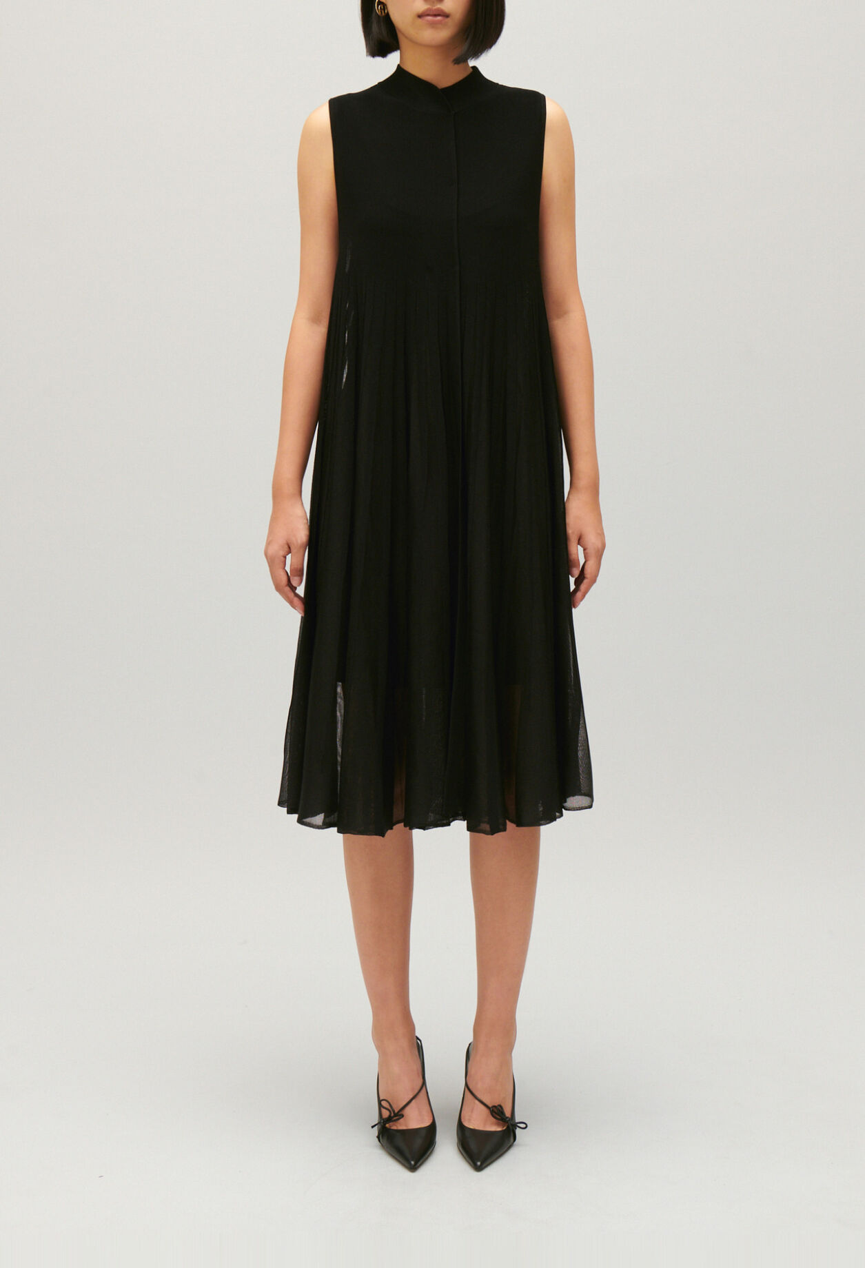 Langes Strickkleid