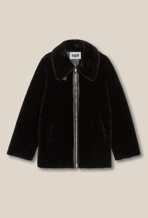 Zipped coat