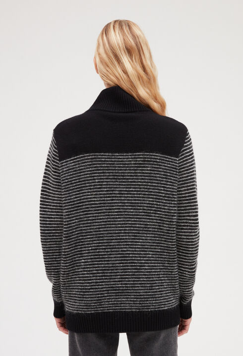Pull rayé maille