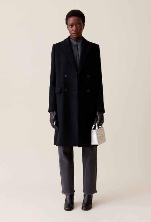 Manteau droit mi-long