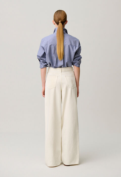 Jean denim broderie CP