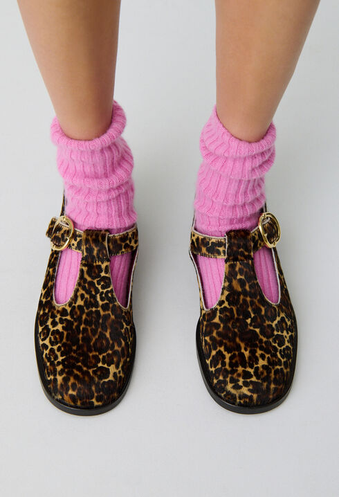 Babies cuir léopard
