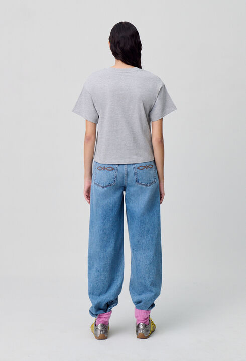 Weites Baumwoll-T-Shirt