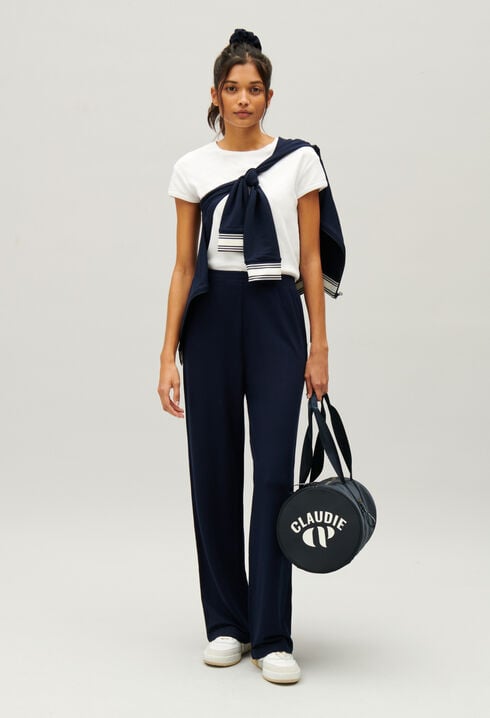 Navy sports trousers