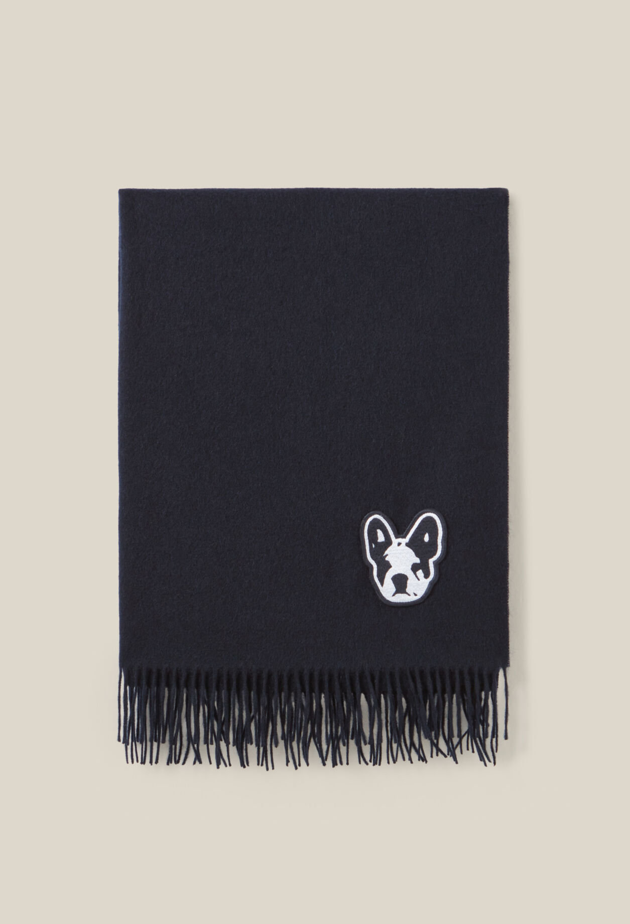 Echarpe laine franges Jean Toto