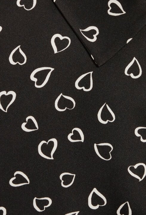 Floaty heart print shirt
