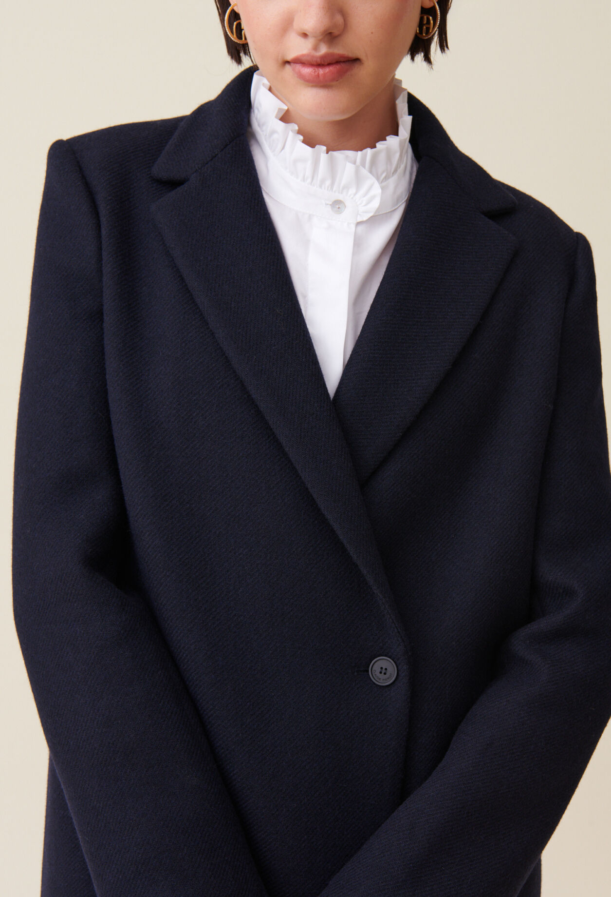 Manteau mi-long tailleur