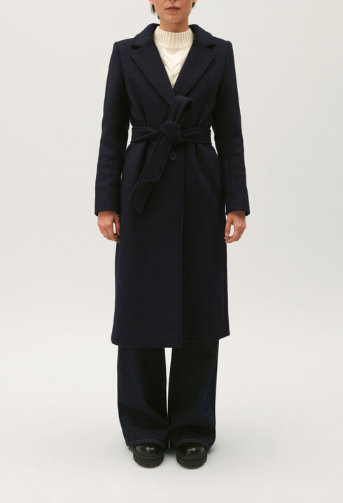Manteau long marine