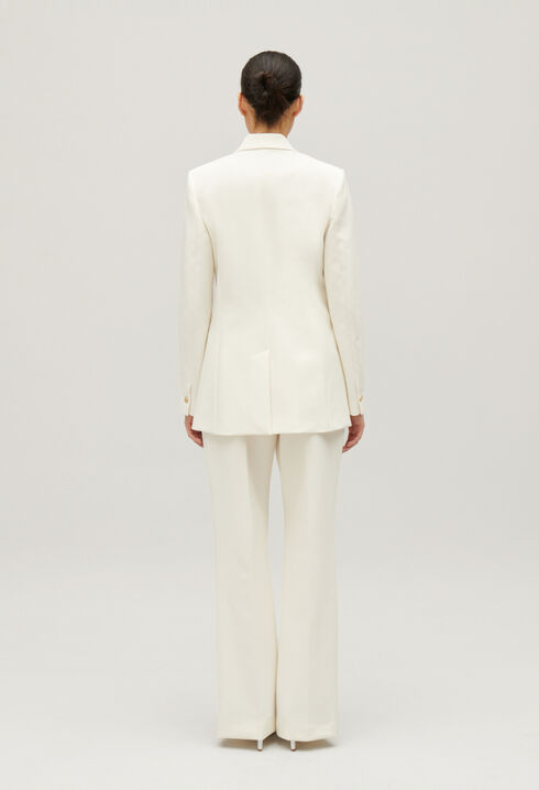 Veste tailleur bimatières