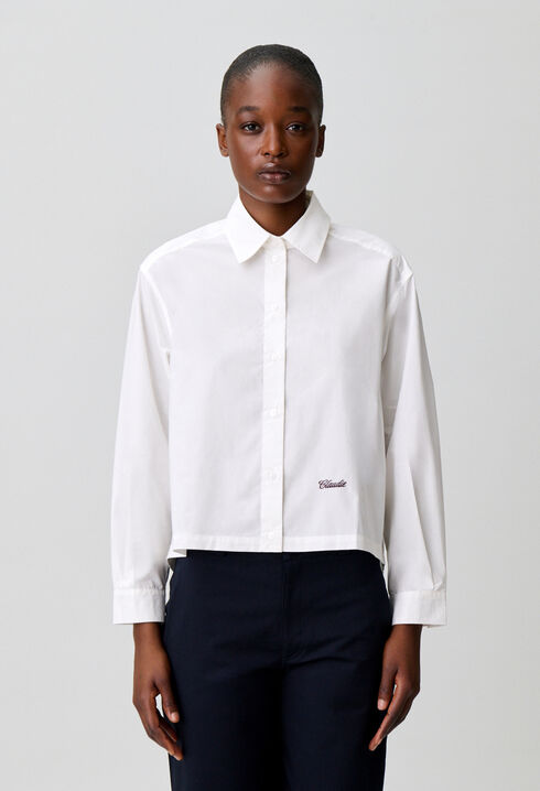 Cotton poplin shirt