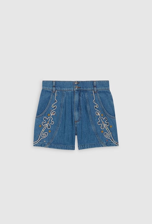 Bestickte Shorts