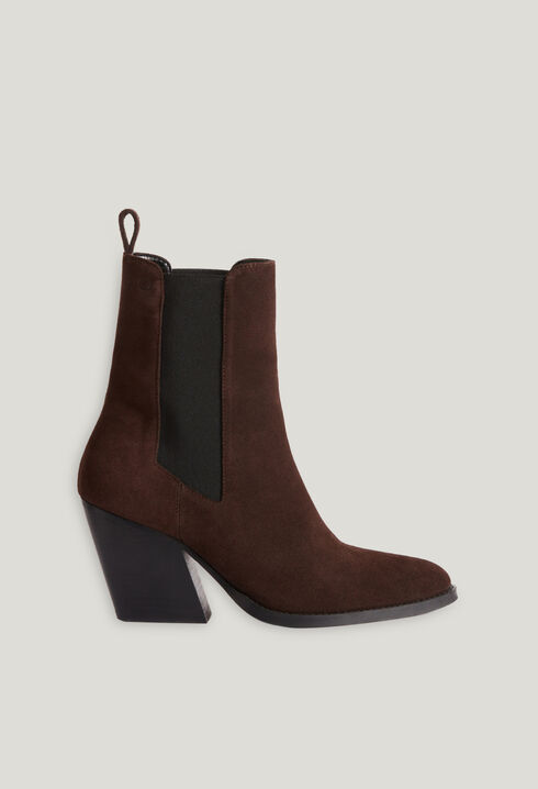 Chocolate suede boots