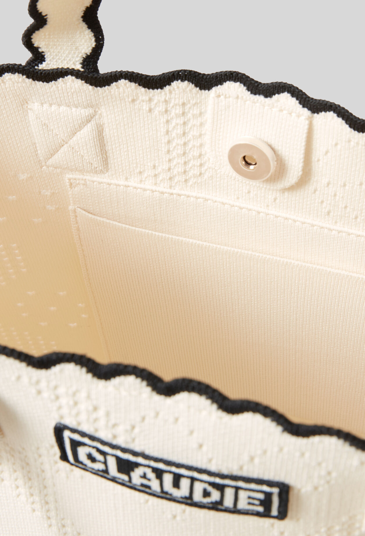 Sac tricot bicolore