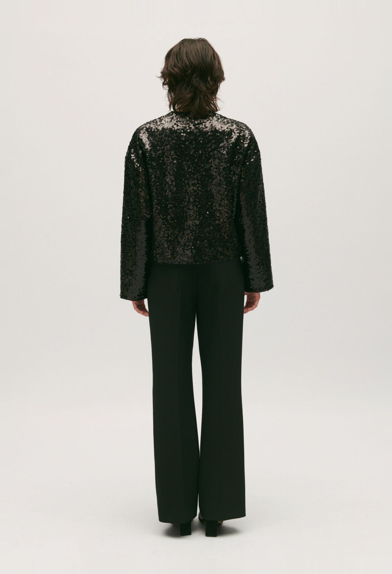 Black sequin cardigan