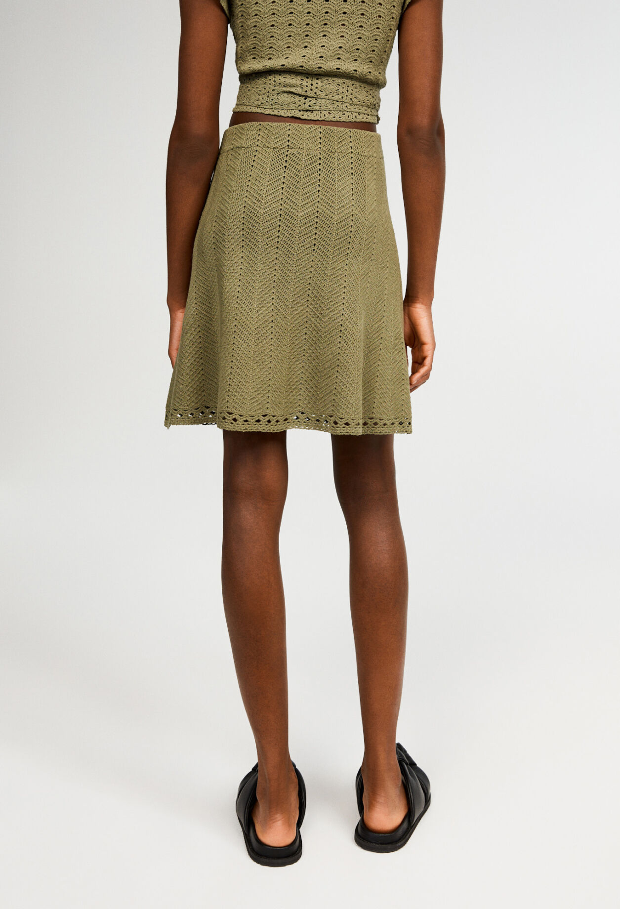 Short flared skirt