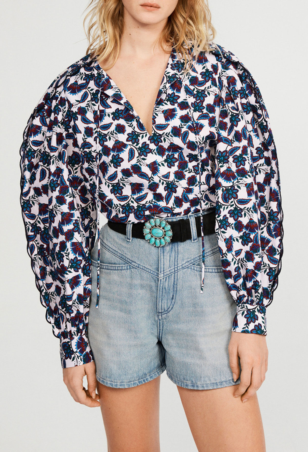 Bluse mit Blumenmuster