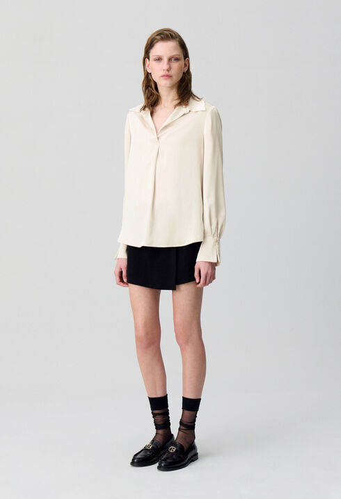 Blouse fluide plissée