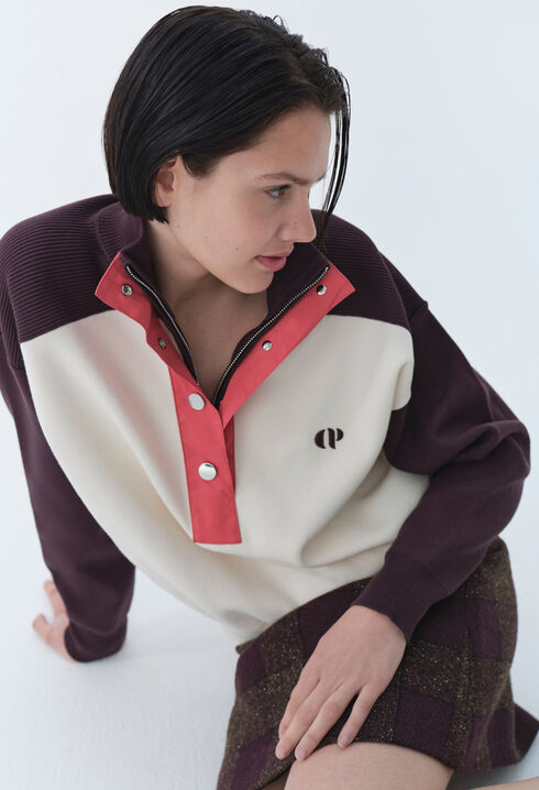 Sweatshirt Minimum mit Stehkragen