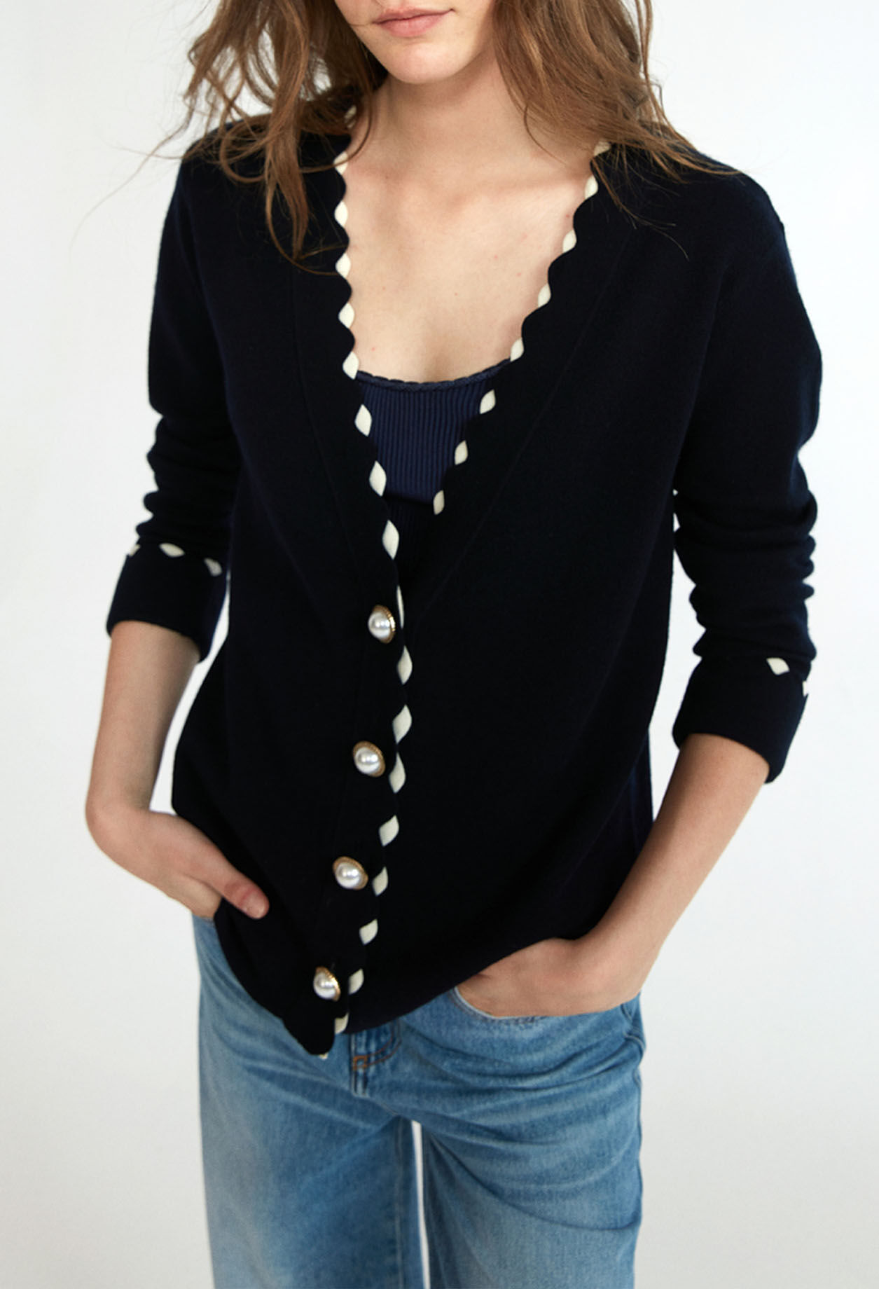 Cardigan en laine