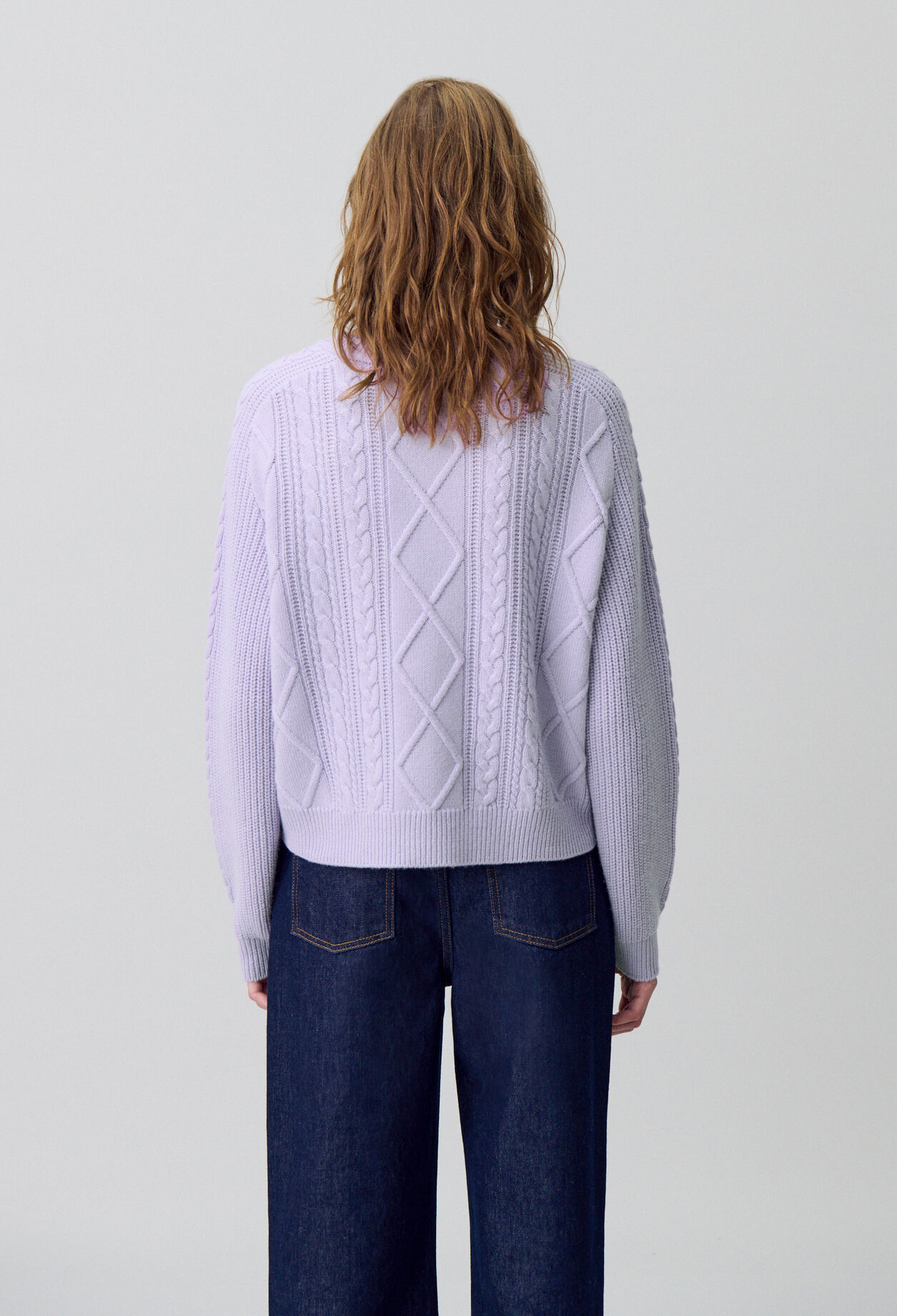 Oversized jacquard jumper