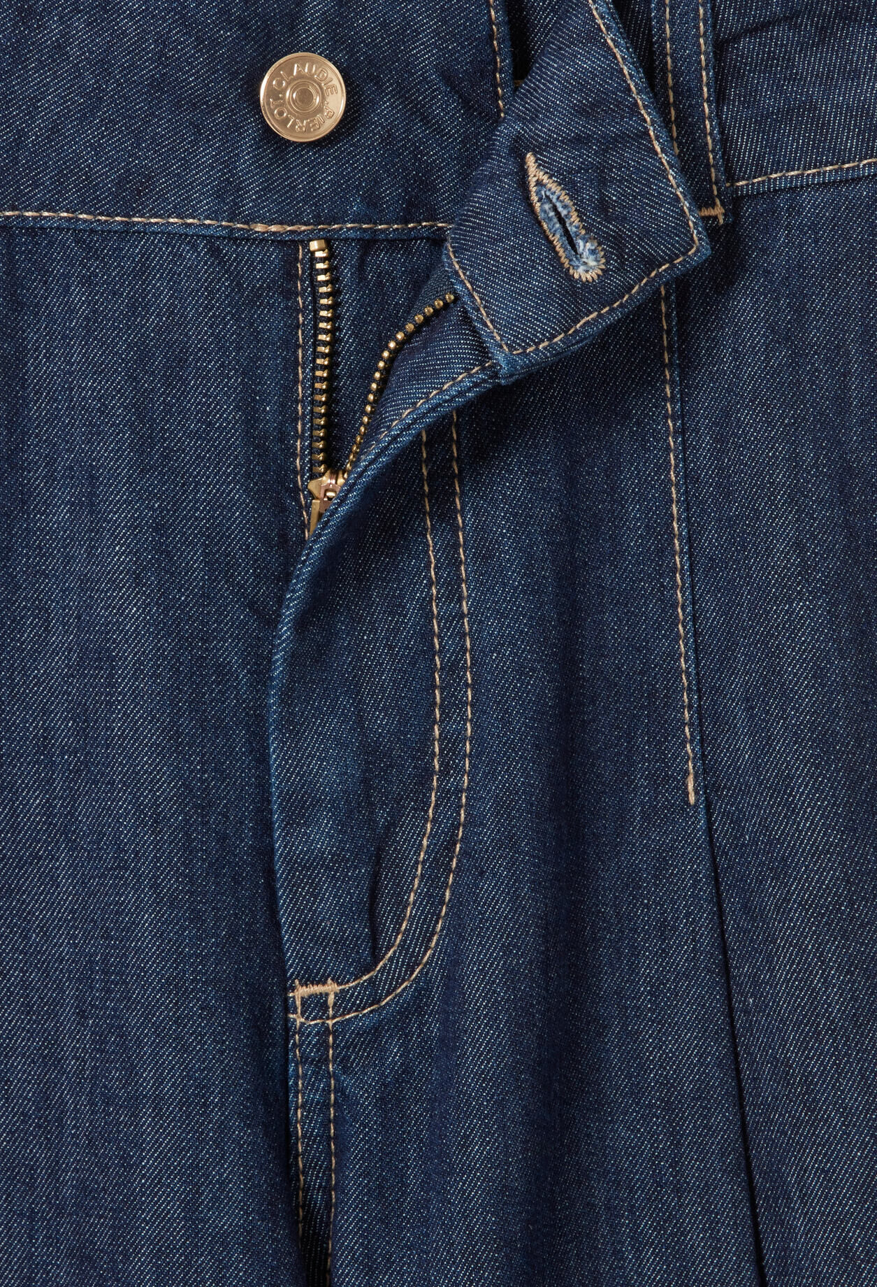 Gerade Jeans aus weichem Denim