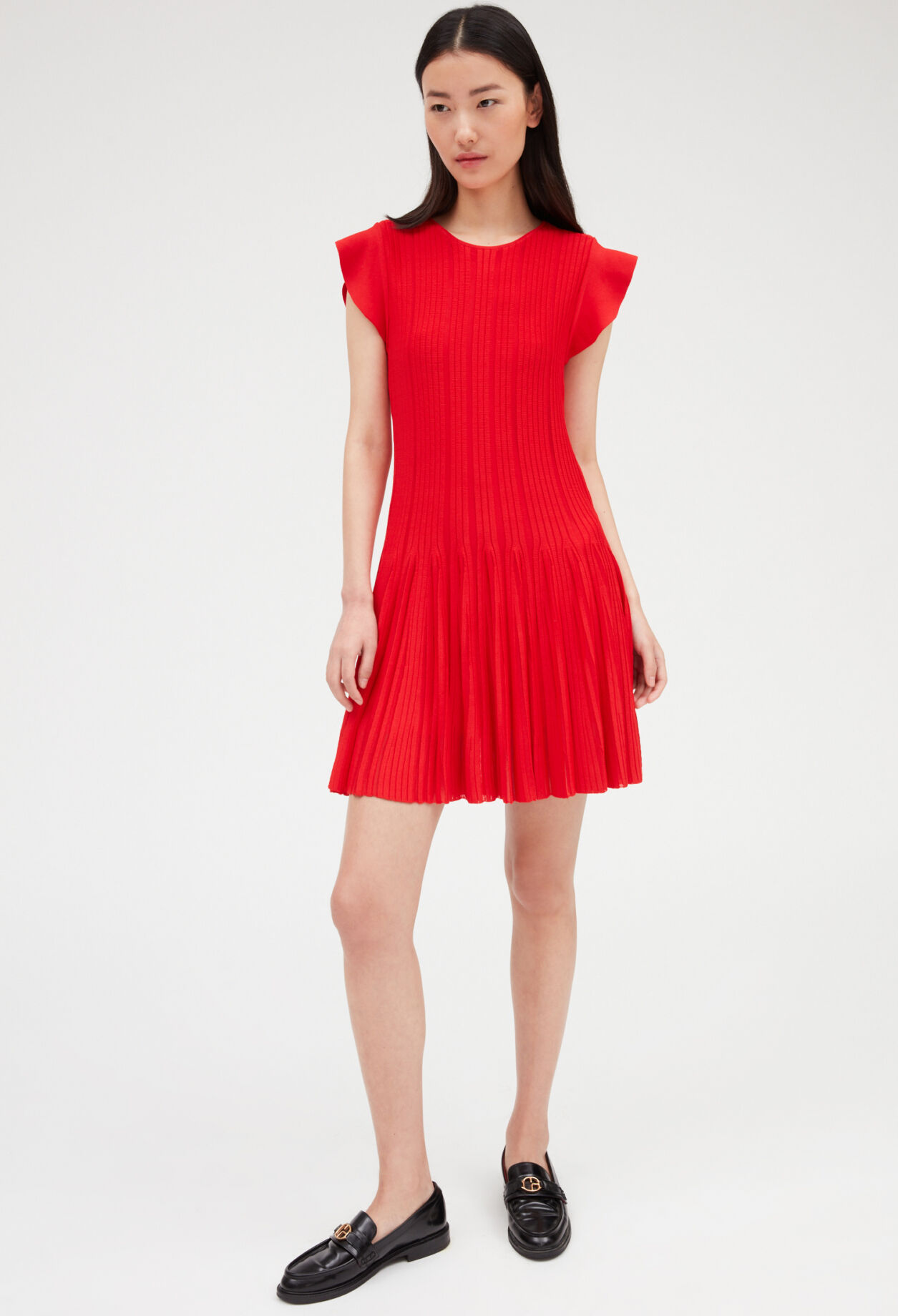 Robe rouge claudie pierlot hotsell