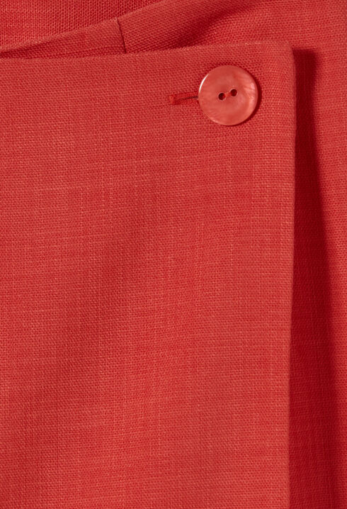 Terracotta Wickelrock-Shorts