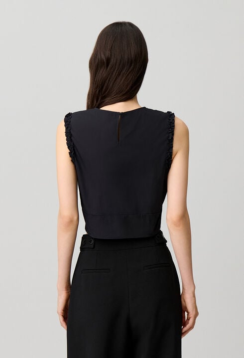 Ruffled crop top