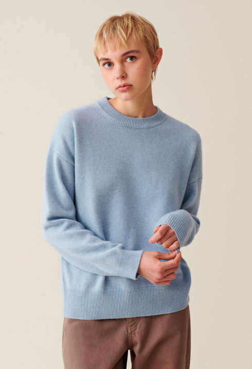 Pull cachemire broderie CP