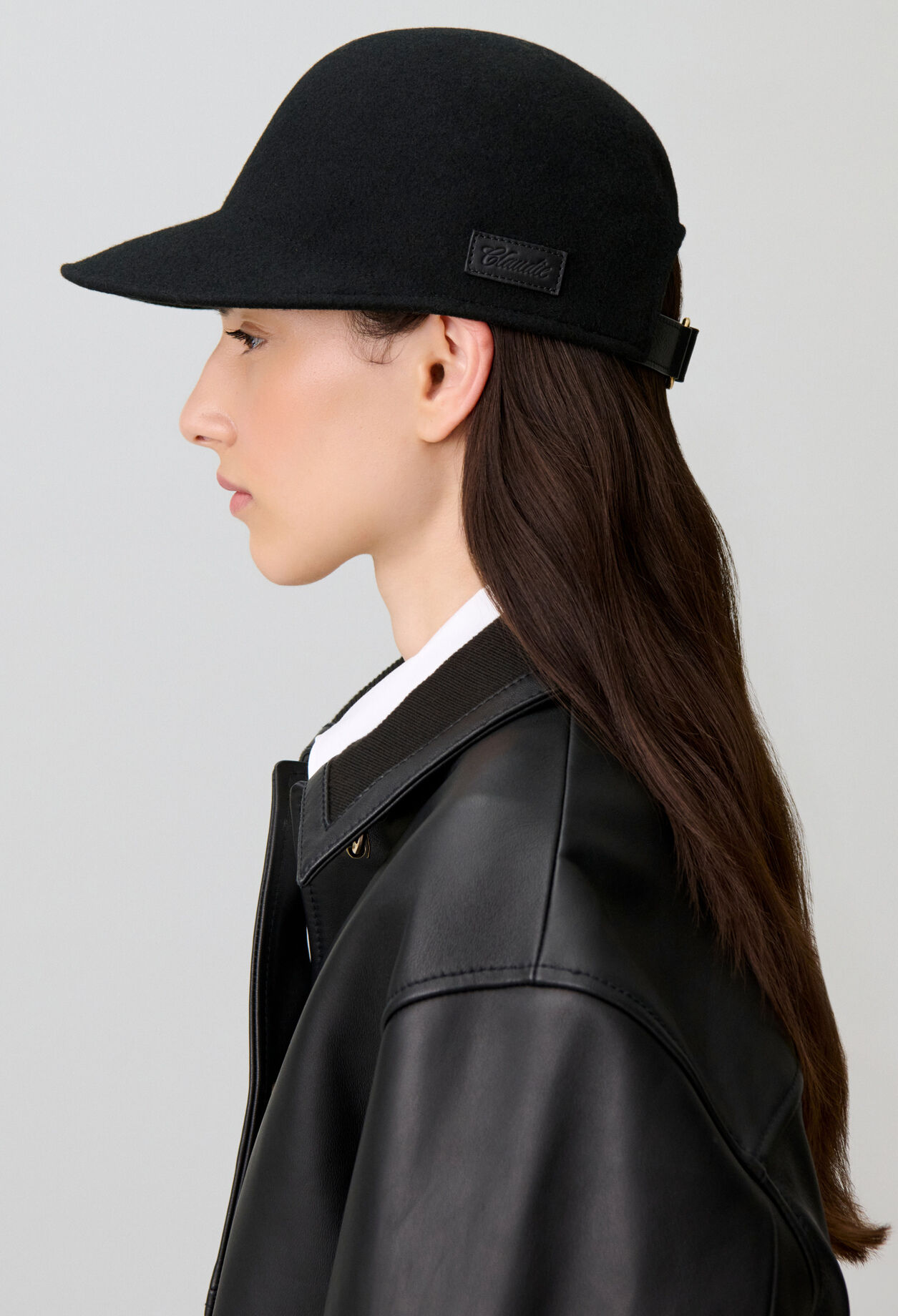 Camel wool felt cap