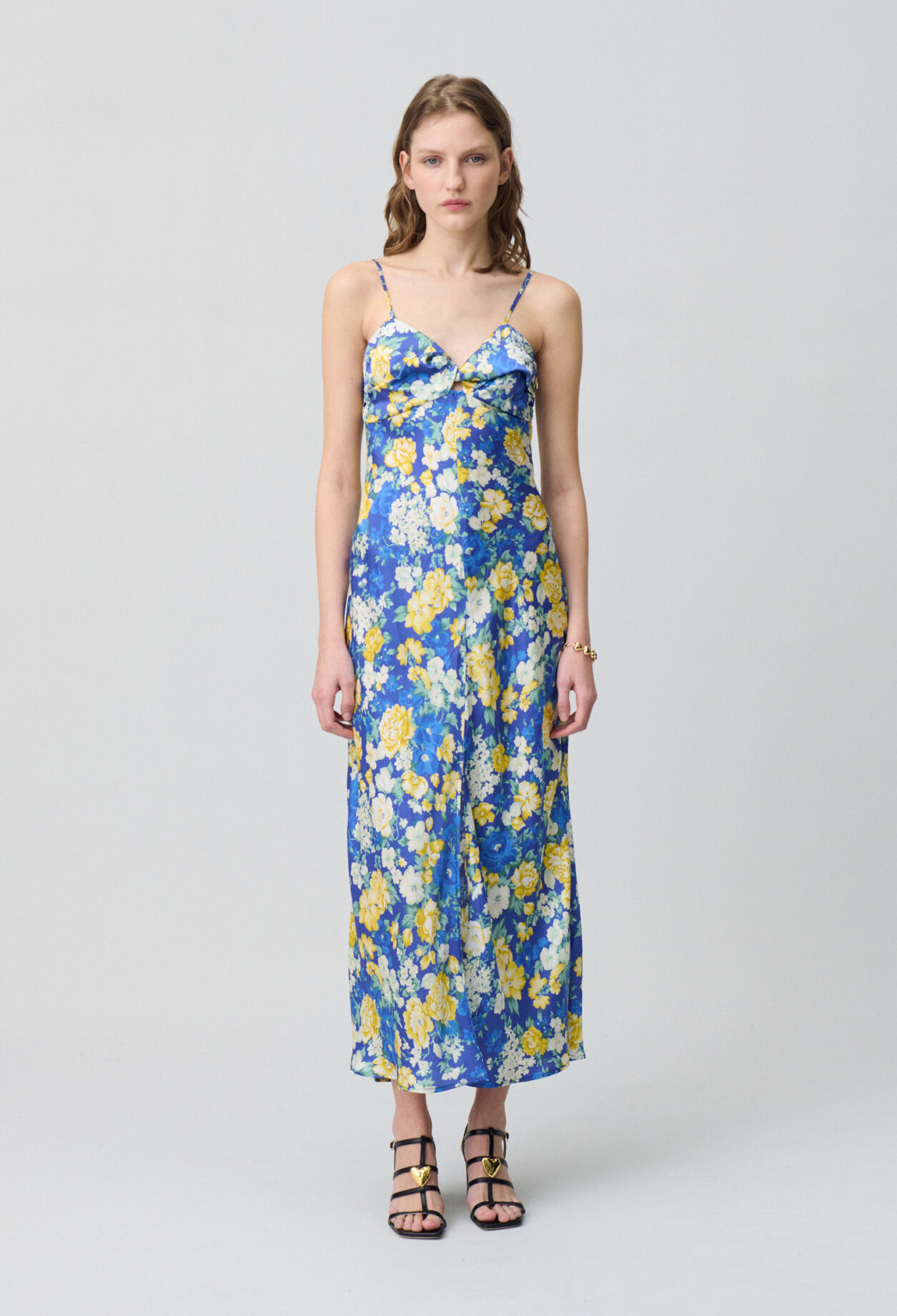 Langes Kleid Blumenmuster
