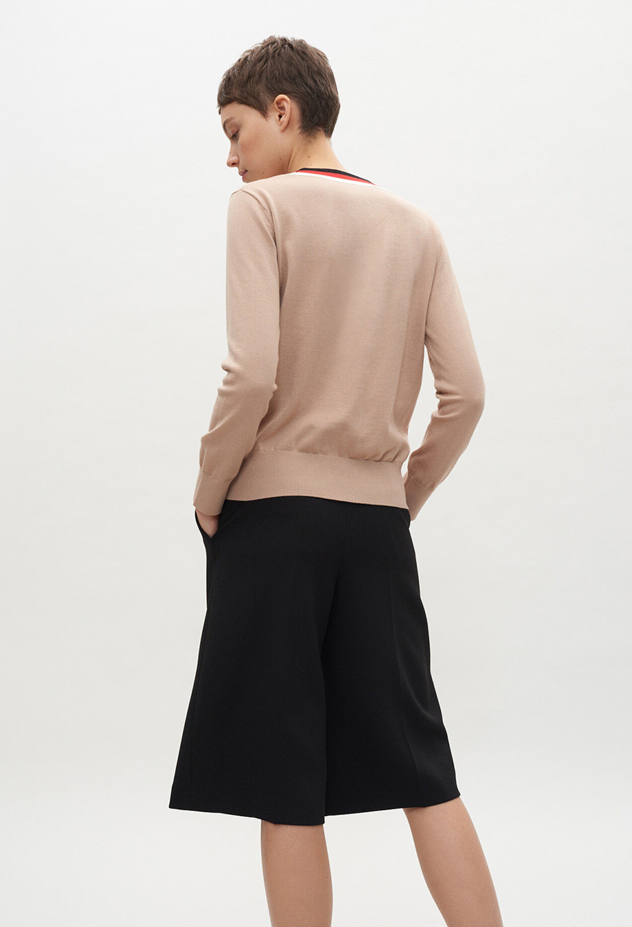 Sport stripe cardigan