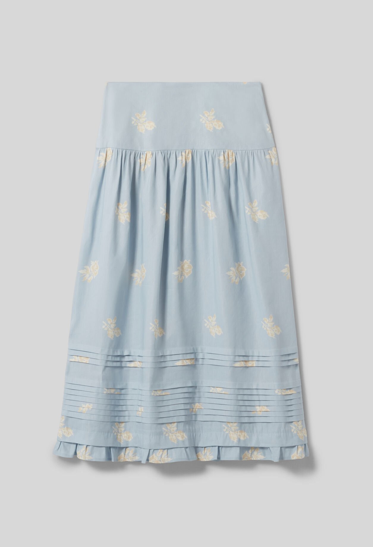 Jupe midi fleurs