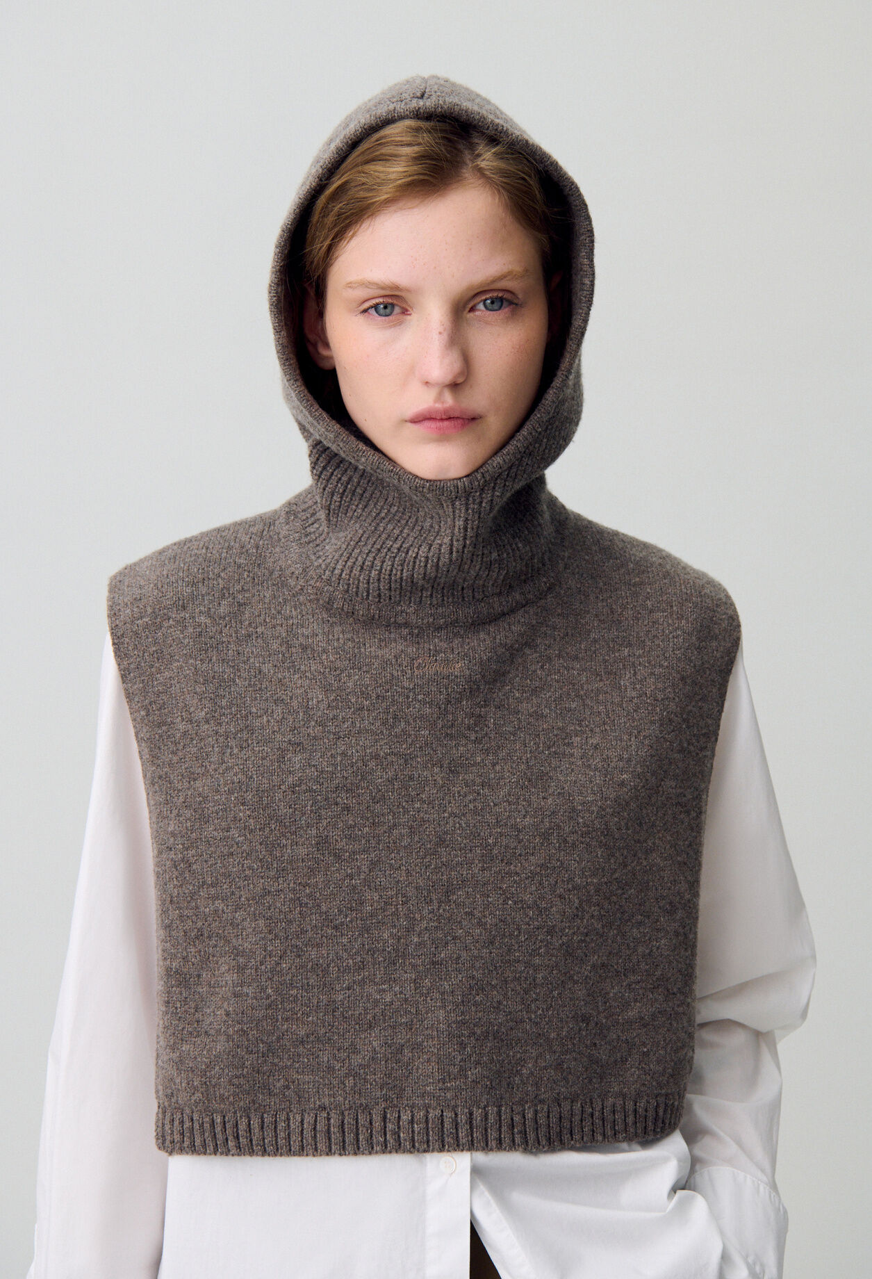 Col maille cagoule