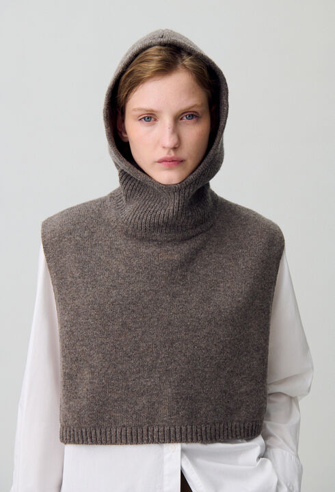 Col maille cagoule